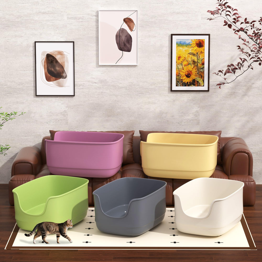 Gefryco green color litter box blends with home decor while hiding waste