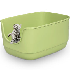Gefryco large cat litter box open top view enables quick checks of cat health