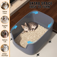 Gefryco spacious 24.6x18.3 inches open-top interior for multiple cats