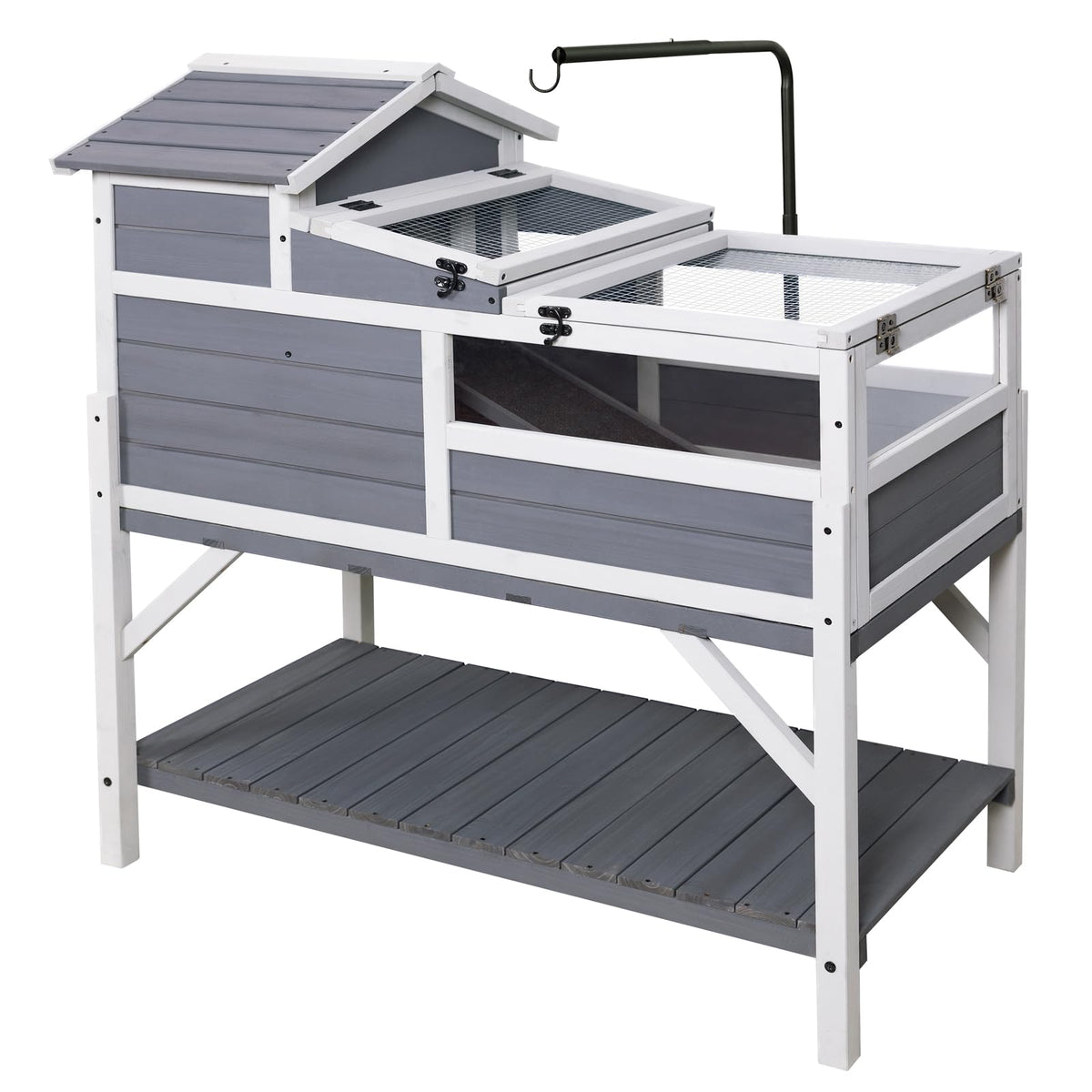 GEGURI tortoise habitat indoor/outdoor 3-room layout enables easy viewing