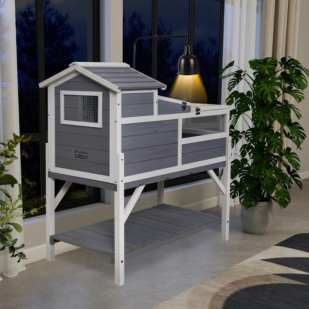 GEGURI tortoise habitat three-sided window provides airflow and sunlight