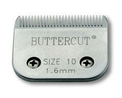 Geib Buttercut blade mounted on clipper during grooming session