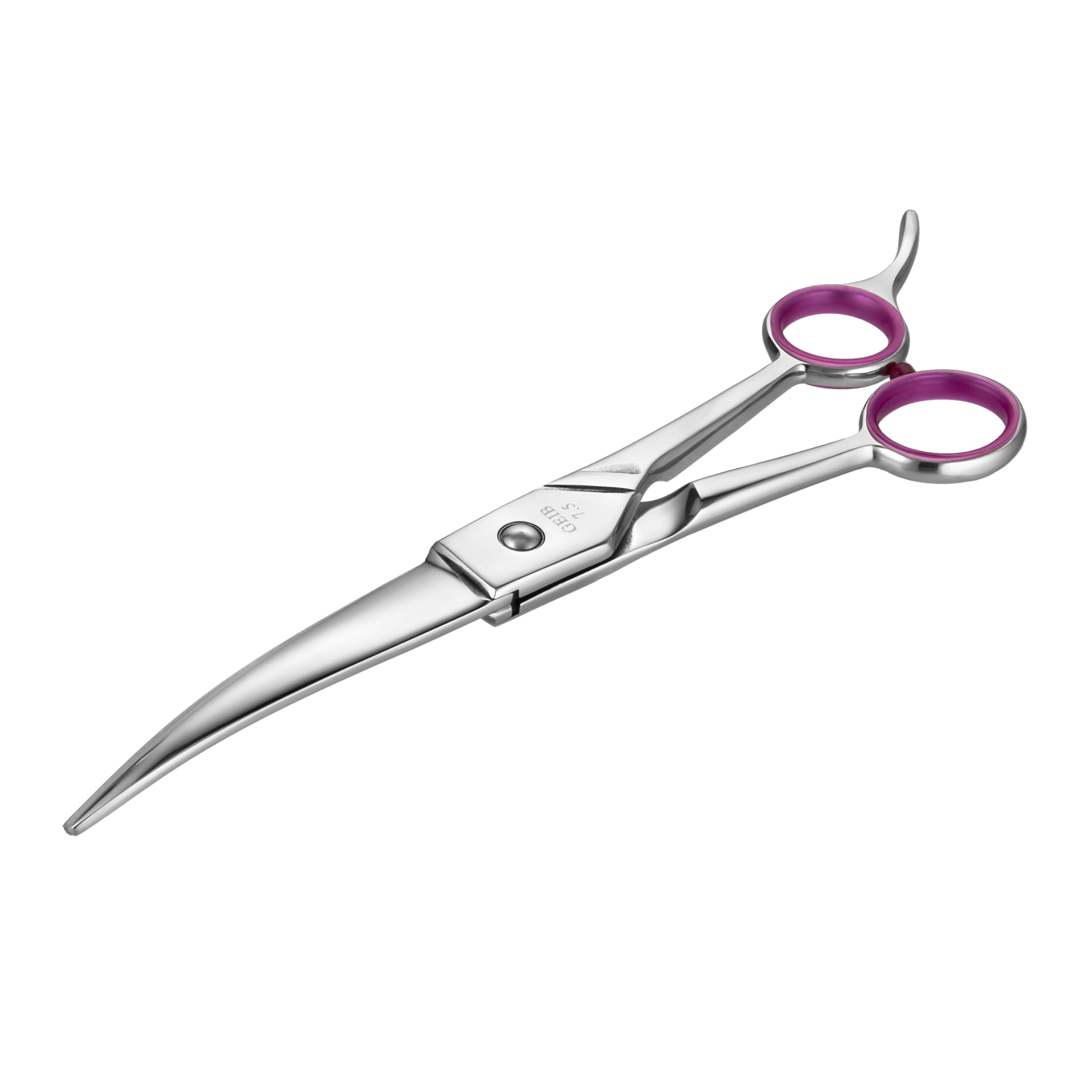 Geib Gator 8-1/2-inch curved shears shaping top knots with precision