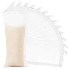 Geiserailie aquarium filter bags with zipper closure for spill-free material changes.