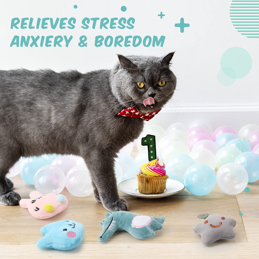 Gejoy plush toy with embroidered eyes that resist chewing.