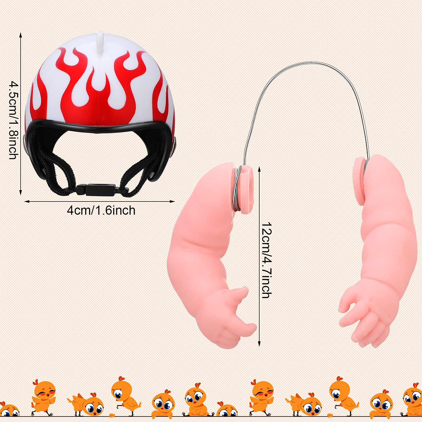 Gejoy silicone chicken arms offer a lifelike look with adjustable wire fit