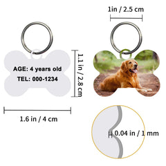 GEKIXUTP double-sided sublimation dog tag enables dual-side customization.