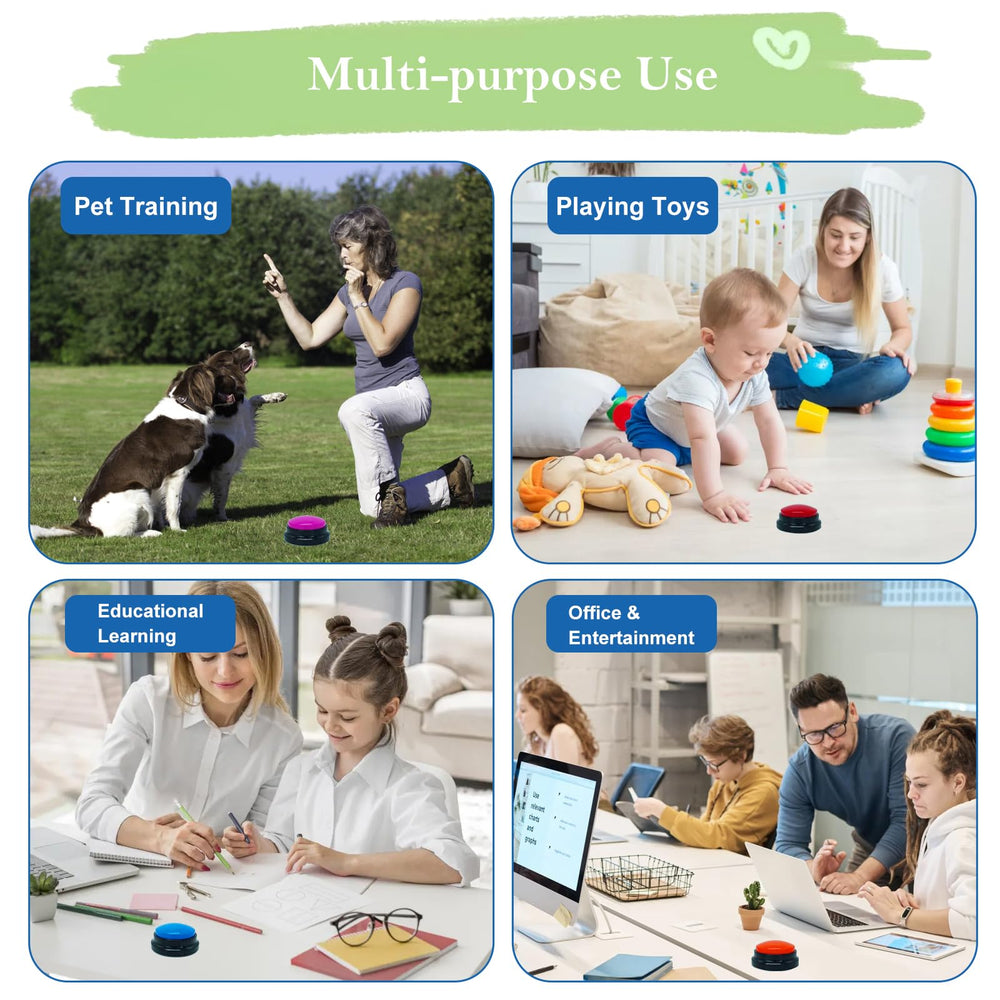 Gelabur dog talking buttons in home-use setting highlight convenient communication