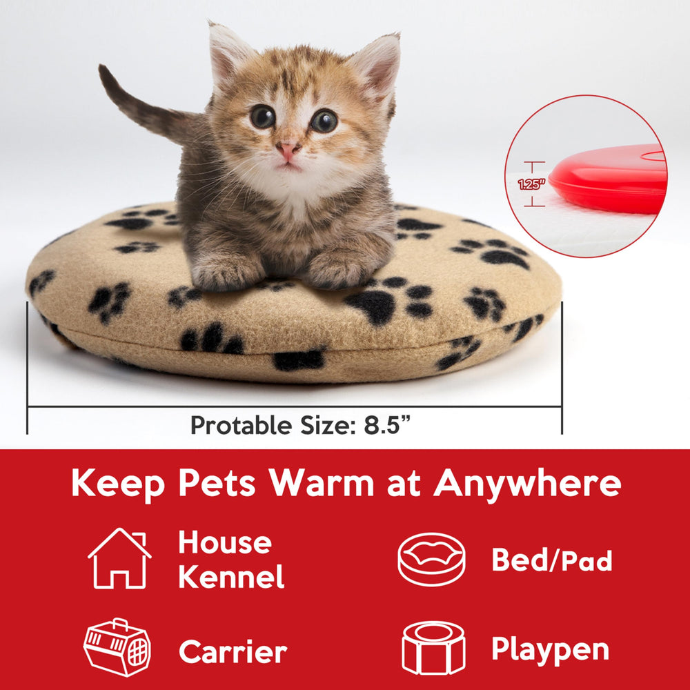 Gelbesty fleece cover with cute paws design adds cozy protection.