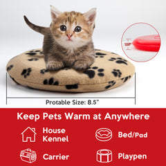 Gelbesty fleece cover with cute paws design adds cozy protection.