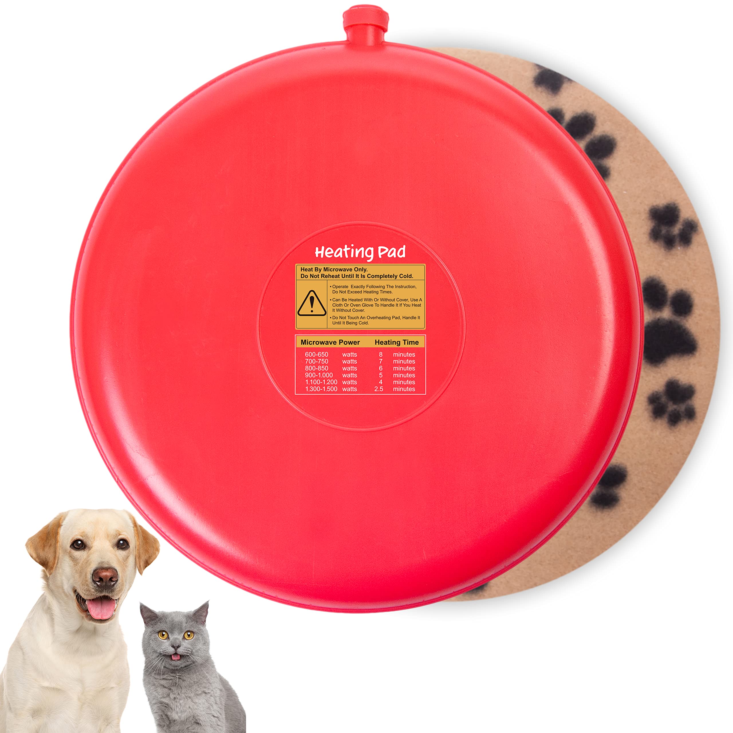 Gelbesty Original heating pad in microwave setup provides cozy warmth for pets.