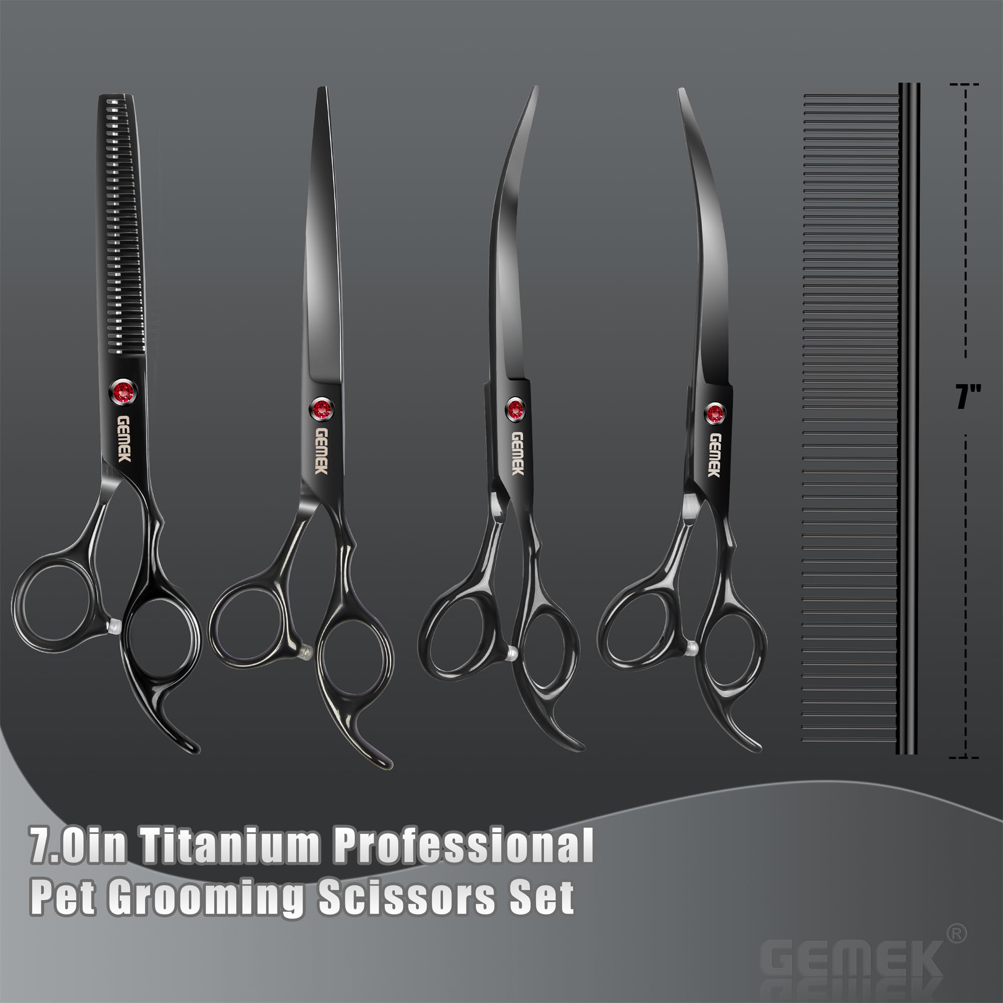 GEMEK zipper-case keeps grooming tools organized and portable.
