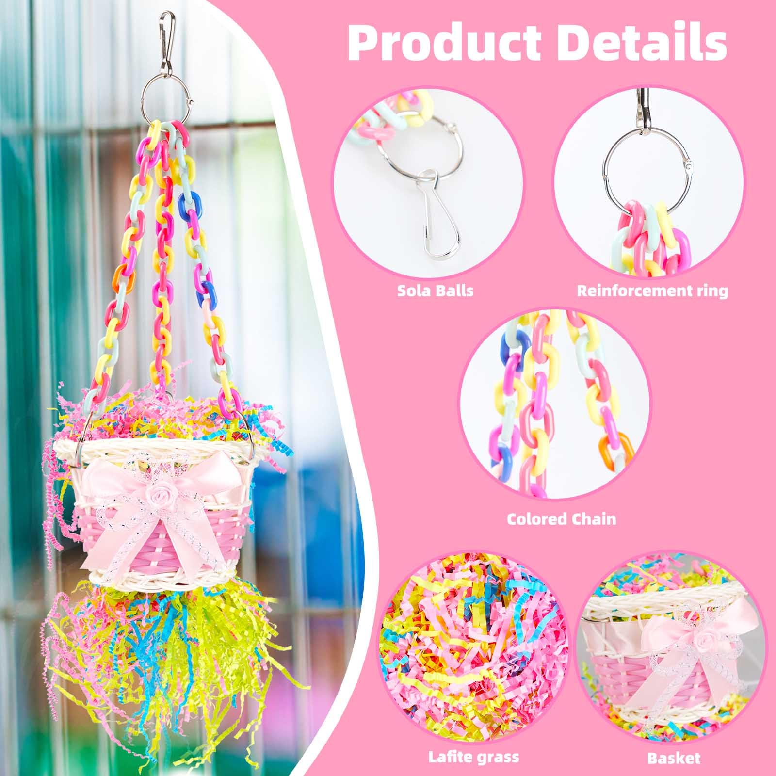 Generic Bird Toys bell-sound added delight during exploration