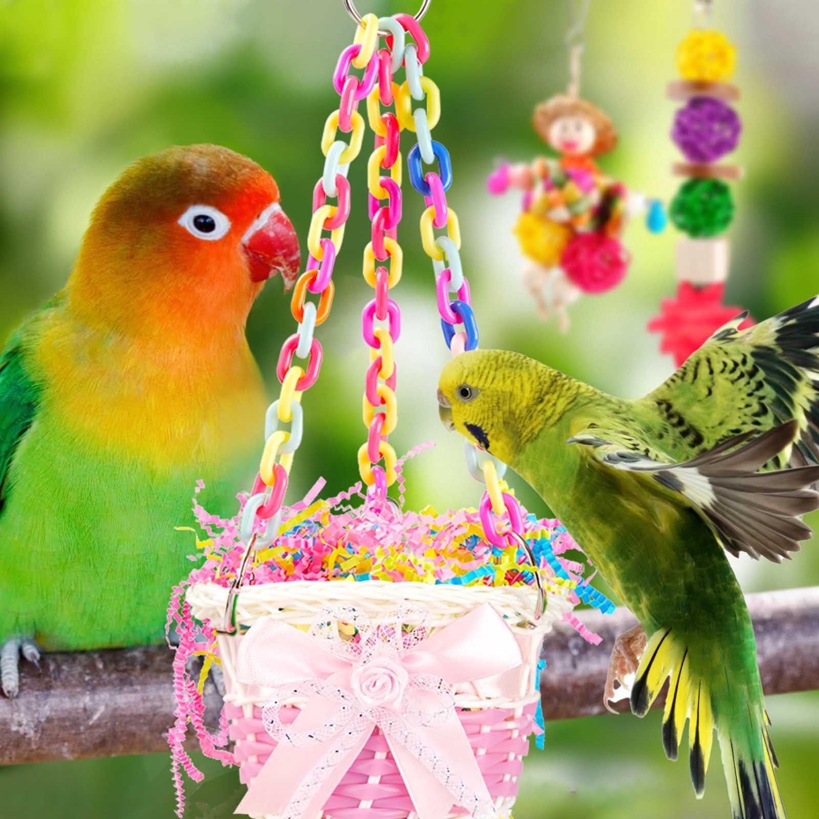 Generic Bird Toys easy-install-hooks simplify cage setup