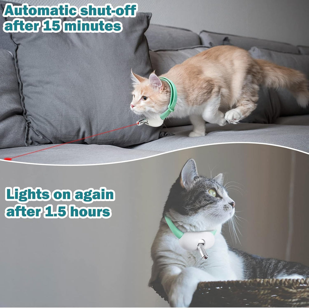 Generic cat laser collar two light modes for varied cat interests.