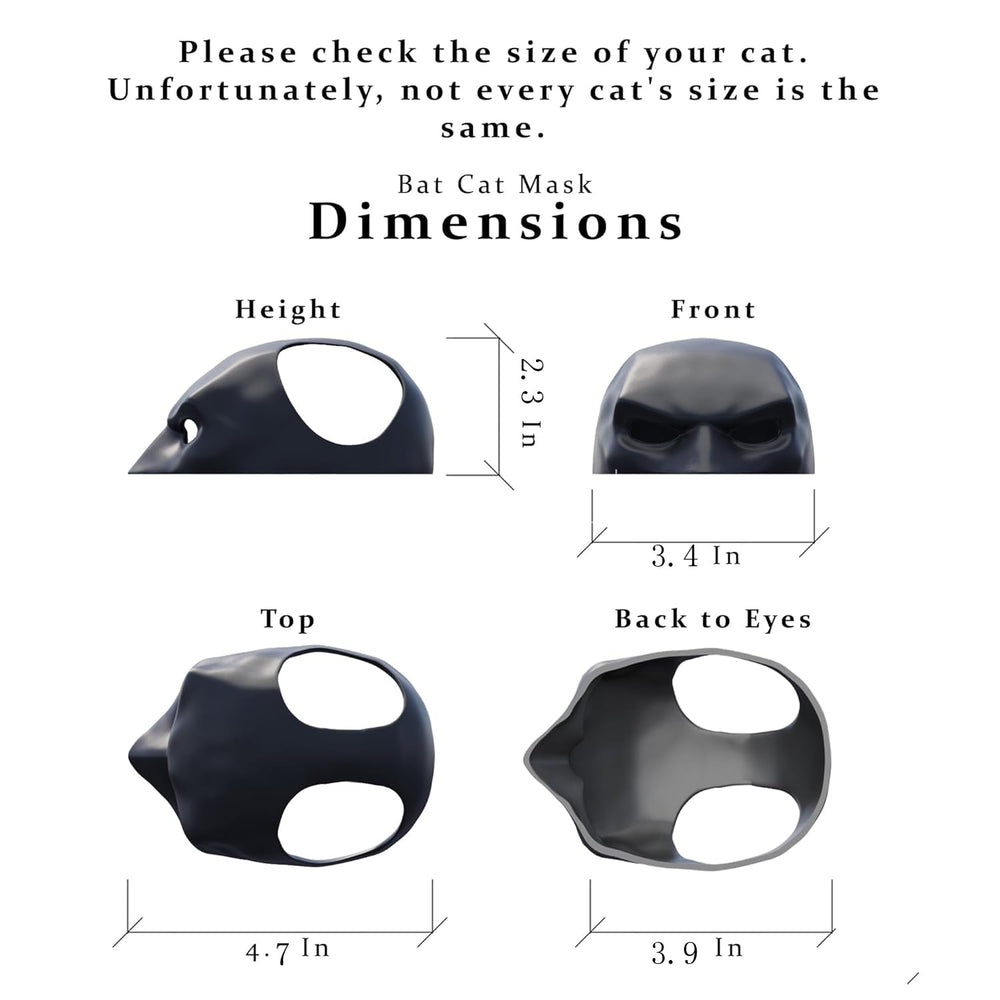 Generic Cat Mask halloween photo shoot ready in lightweight secure wear.