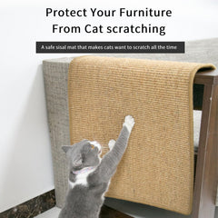 Generic Cat Scratcher Mat placed on floor provides a cozy scratching surface and nap spot