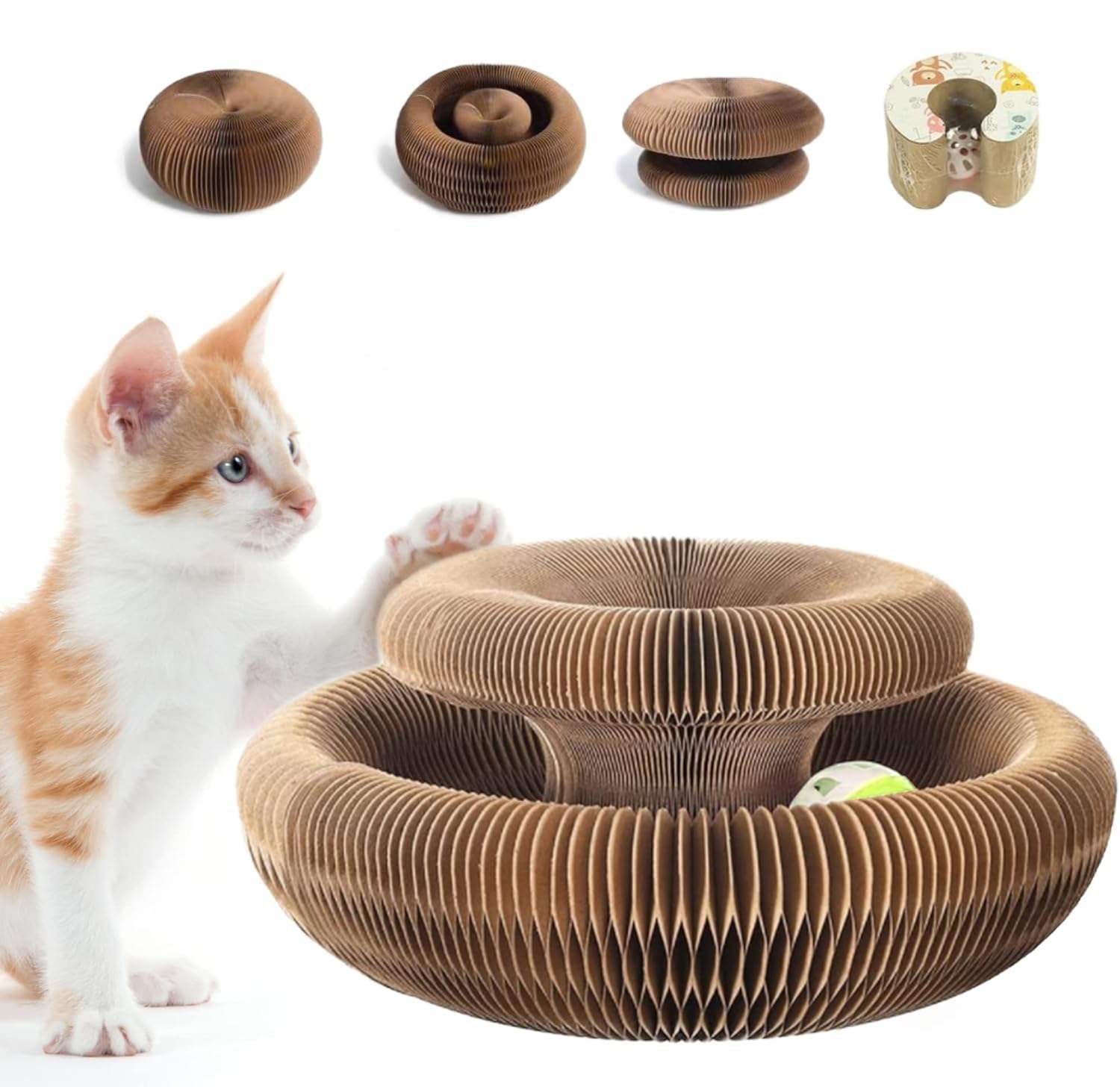 Generic Cat Scratching Board folded shape showing versatile play area