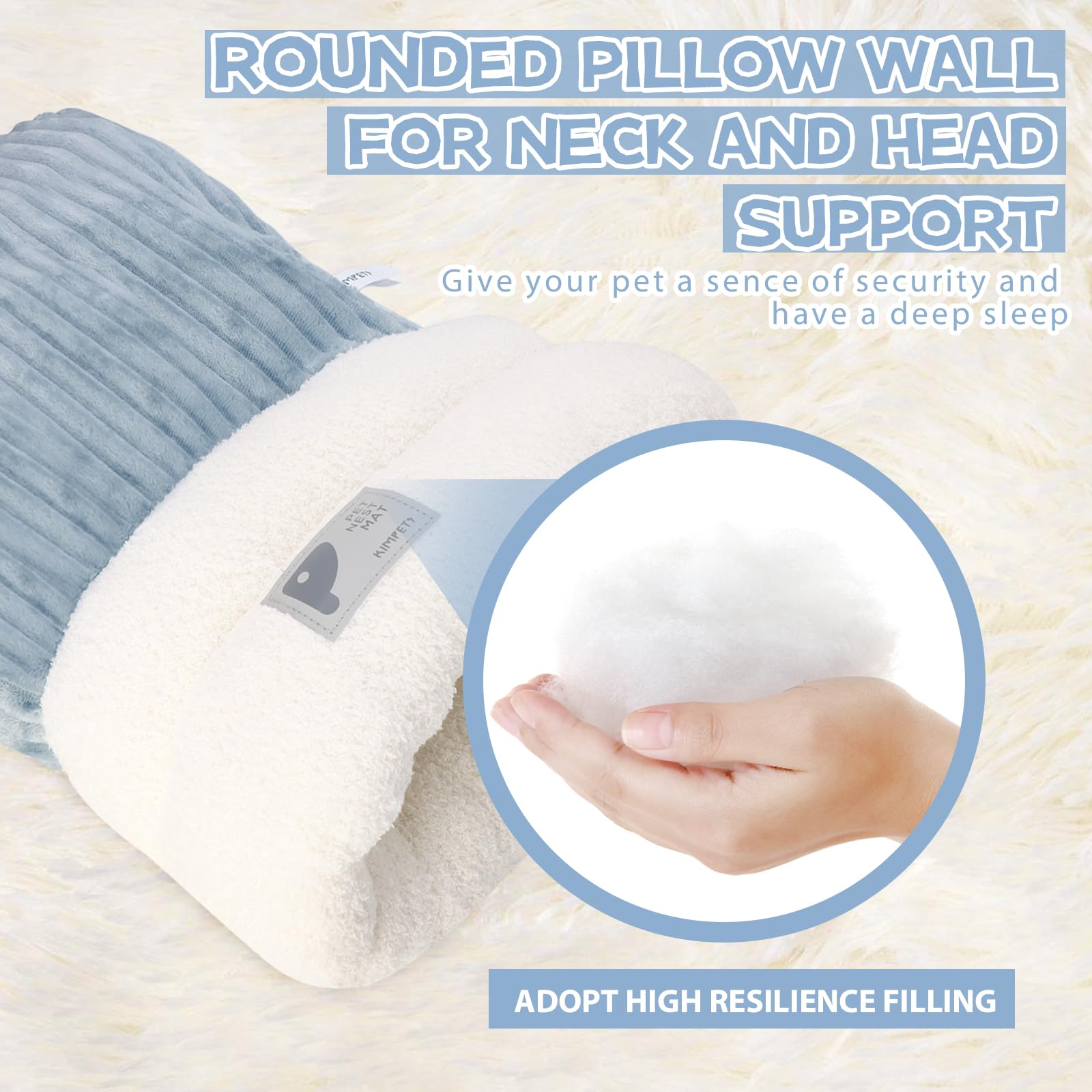 Generic Cat Sleeping Bag corduroy exterior plus fleece lining for insulation and durability.