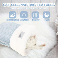 Generic Cat Sleeping Bag entry-exit design enables easy access for cats.