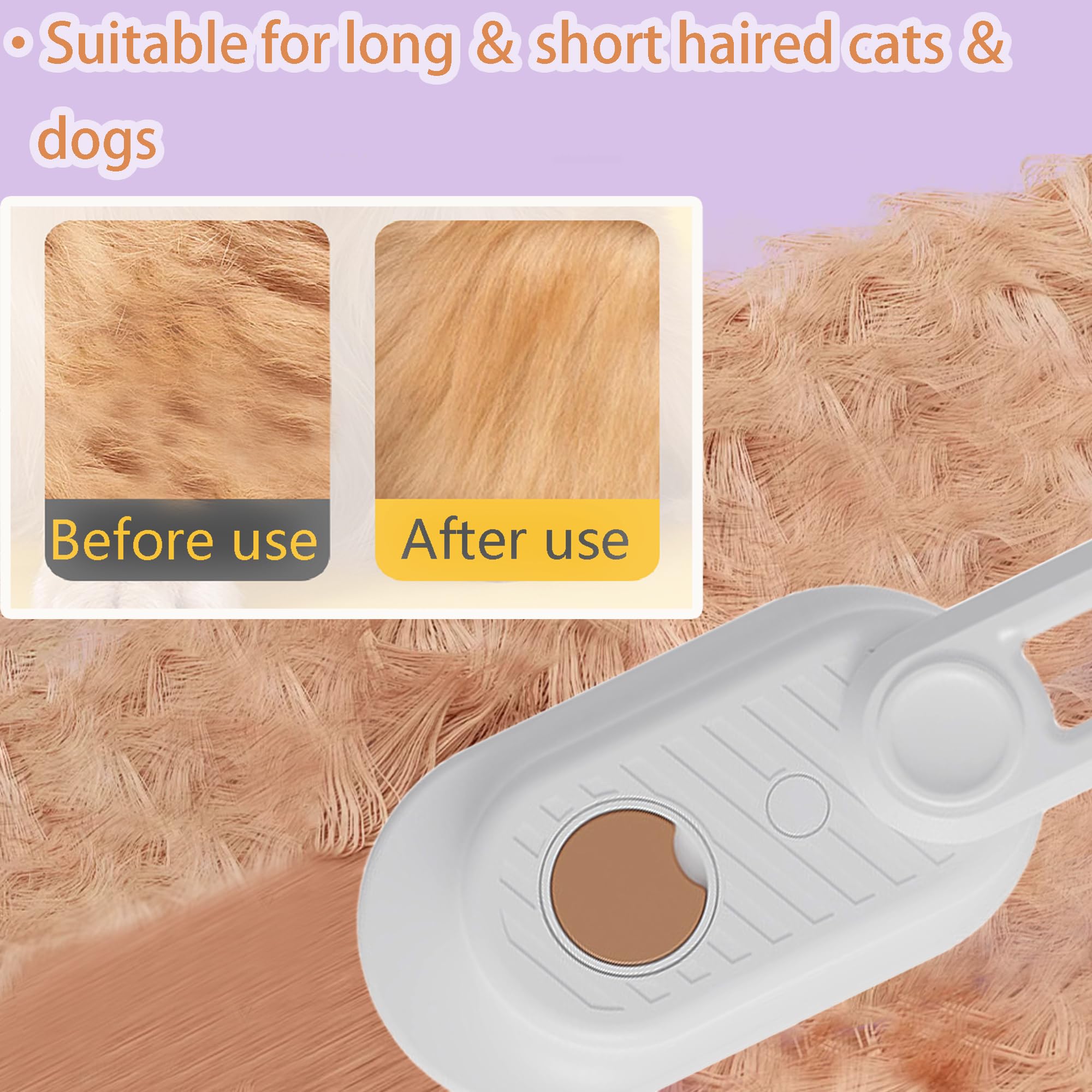 Generic cat steam brush foldable design enables compact storage after use