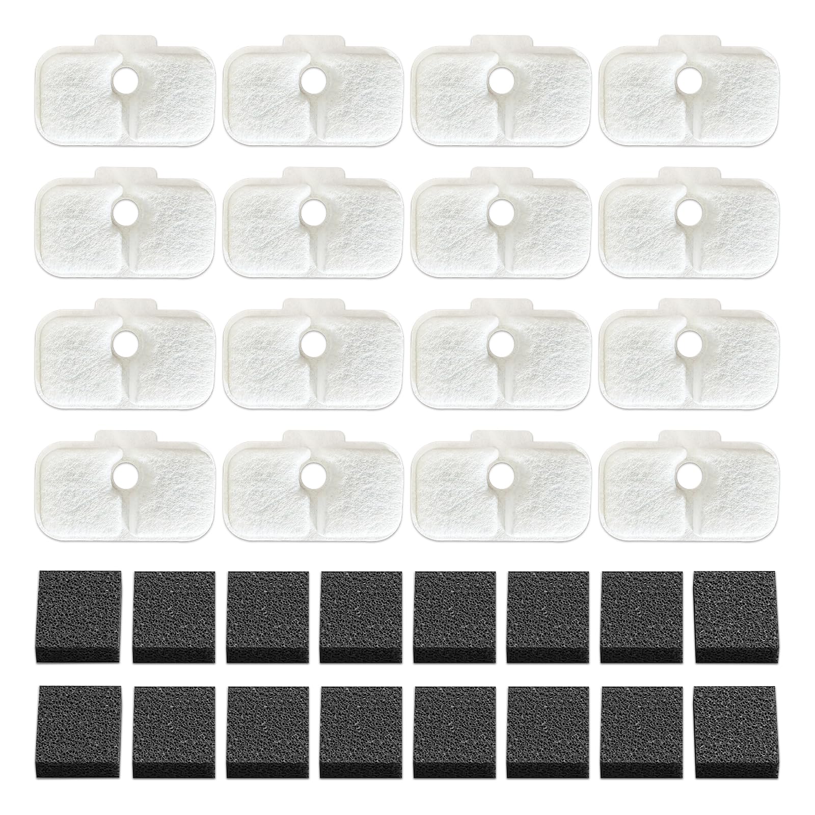 Generic cat fountain filter plwf105 close-up shows multi-layer filtration for clean water