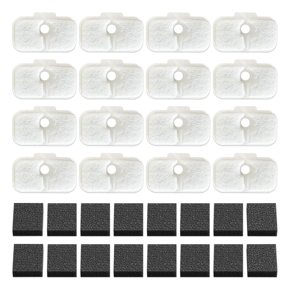 Generic cat fountain filter plwf105 close-up shows multi-layer filtration for clean water