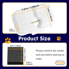 Generic cat fountain filter plwf115 side view demonstrates compatibility with Petlibro models