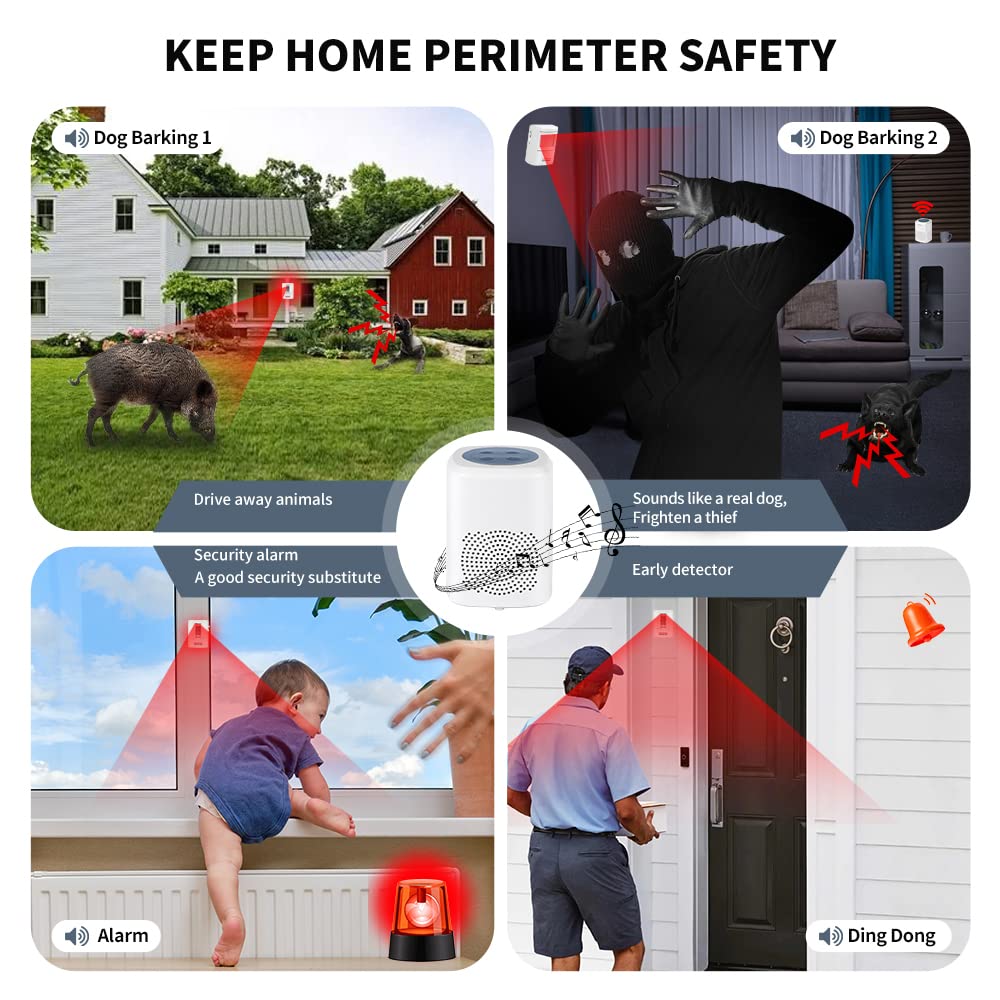 Generic Dog Barking Alarm wireless range supports large properties with reliable notifications.