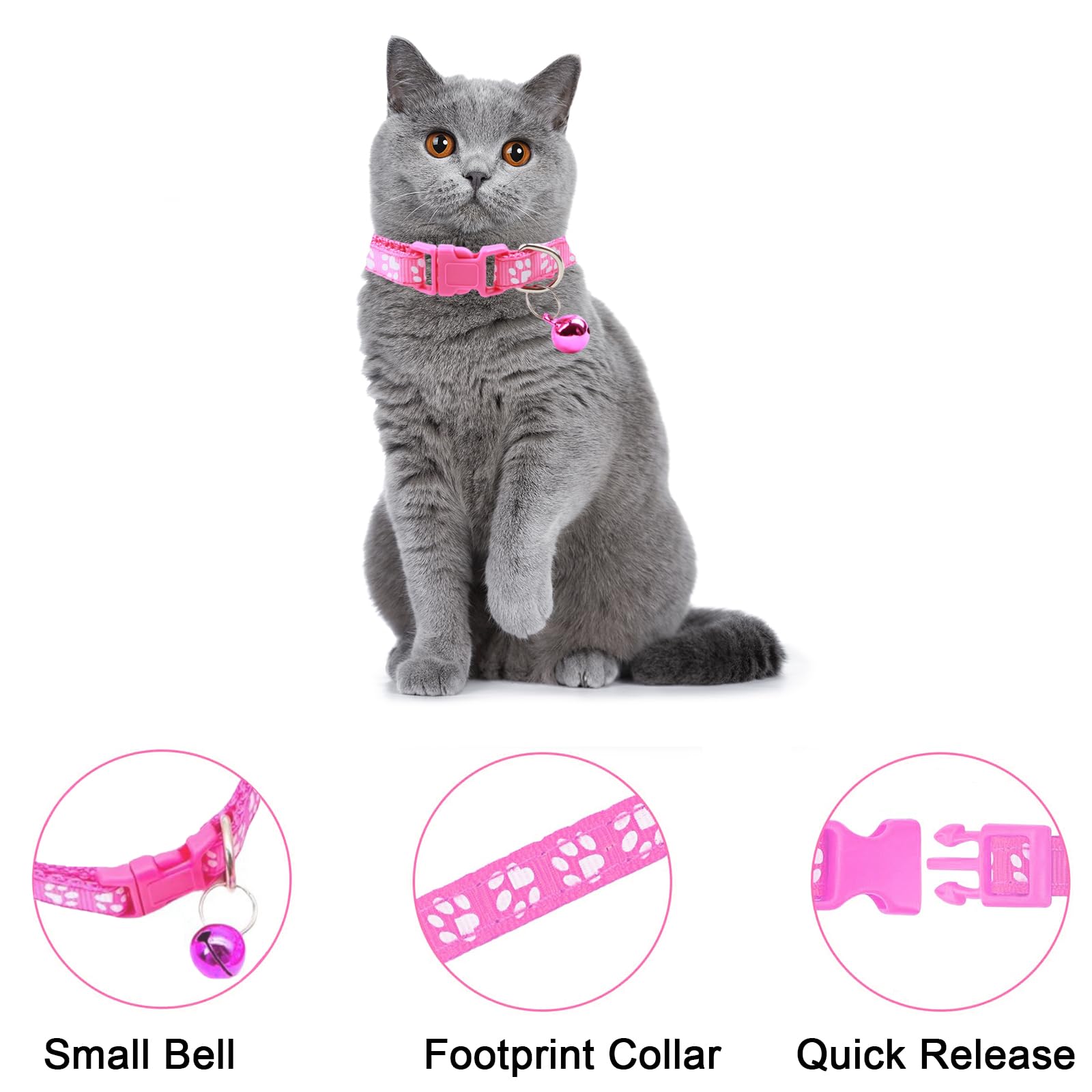 Generic dog collar adjustable neck-range close-up demonstrating growth-friendly fit from 7.5 to 12.6 inches.