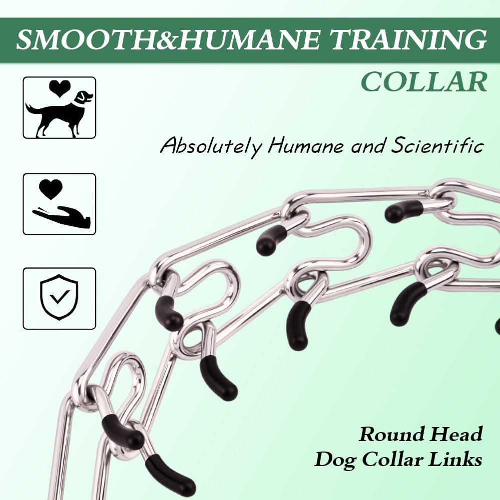 Generic pinch collar adjustable with removable links for precise neck fit.