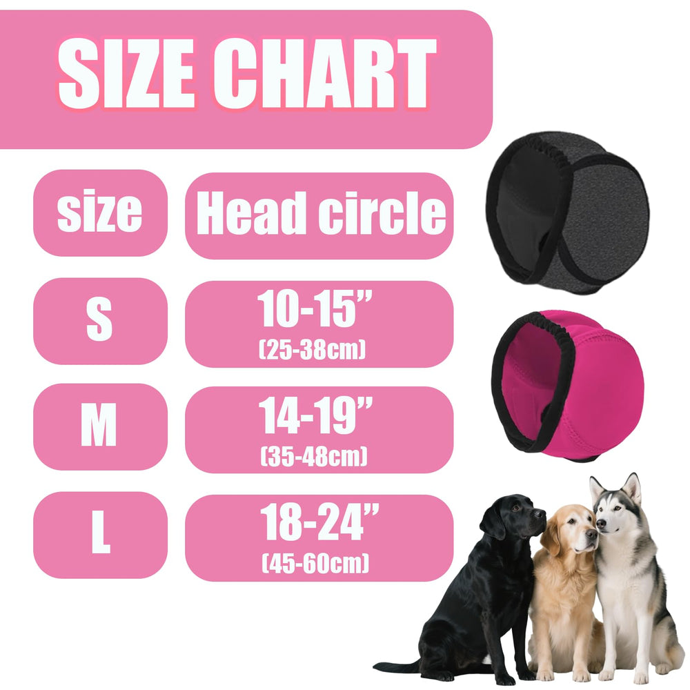 Generic Dog Quiet Ear Cover pink small during bath protects ears