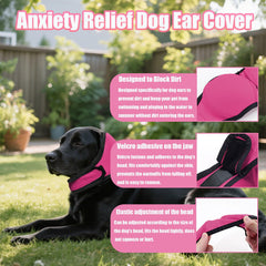 Generic Dog Quiet Ear Cover pink small soft inner lining for comfort