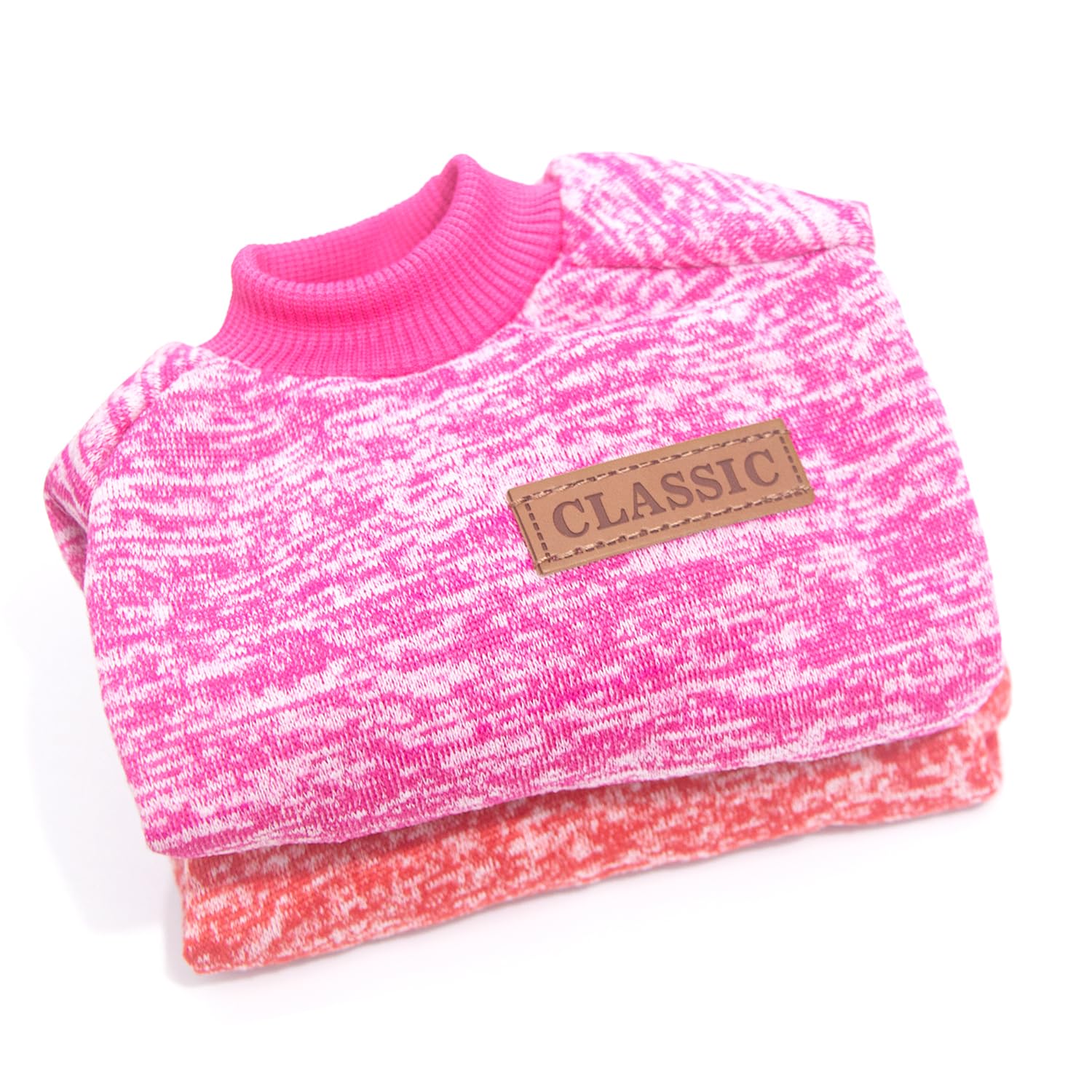 Generic dog sweater size chart XXS to XL shows fit guidance.