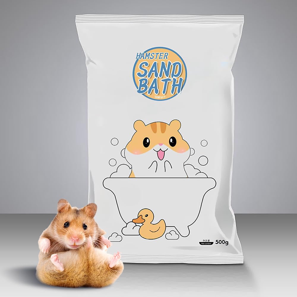 Generic hamster bath sand closeup soft texture communicates gentle skin-safe care