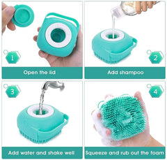 Generic Pet Bath Massage Brush dog-bath-use helps remove loose hair gently during bath
