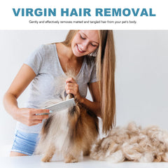 Generic pet comb anti-static design reduces static for smoother fur during brushing