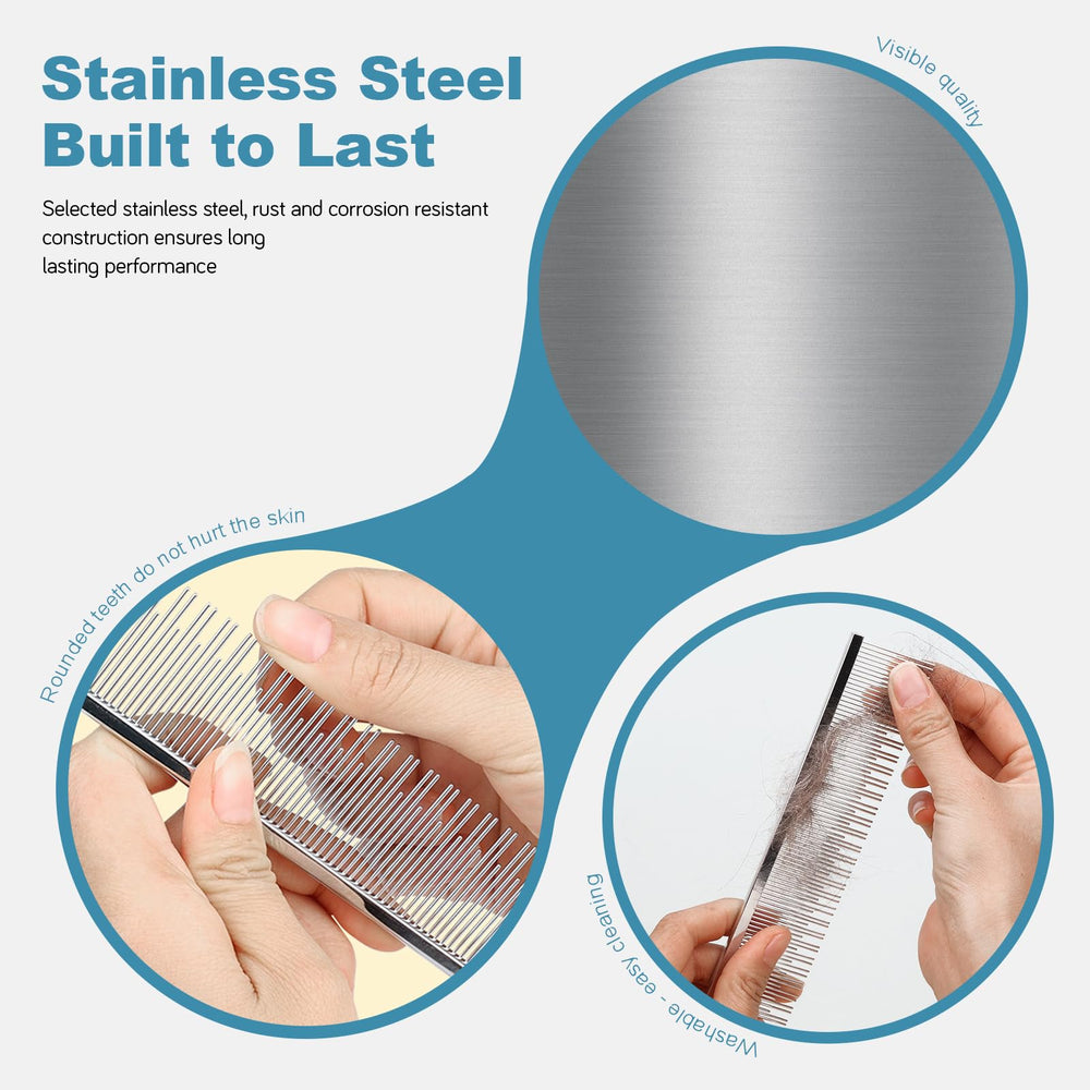 Generic pet comb enables professional grooming results at home with efficient fur capture