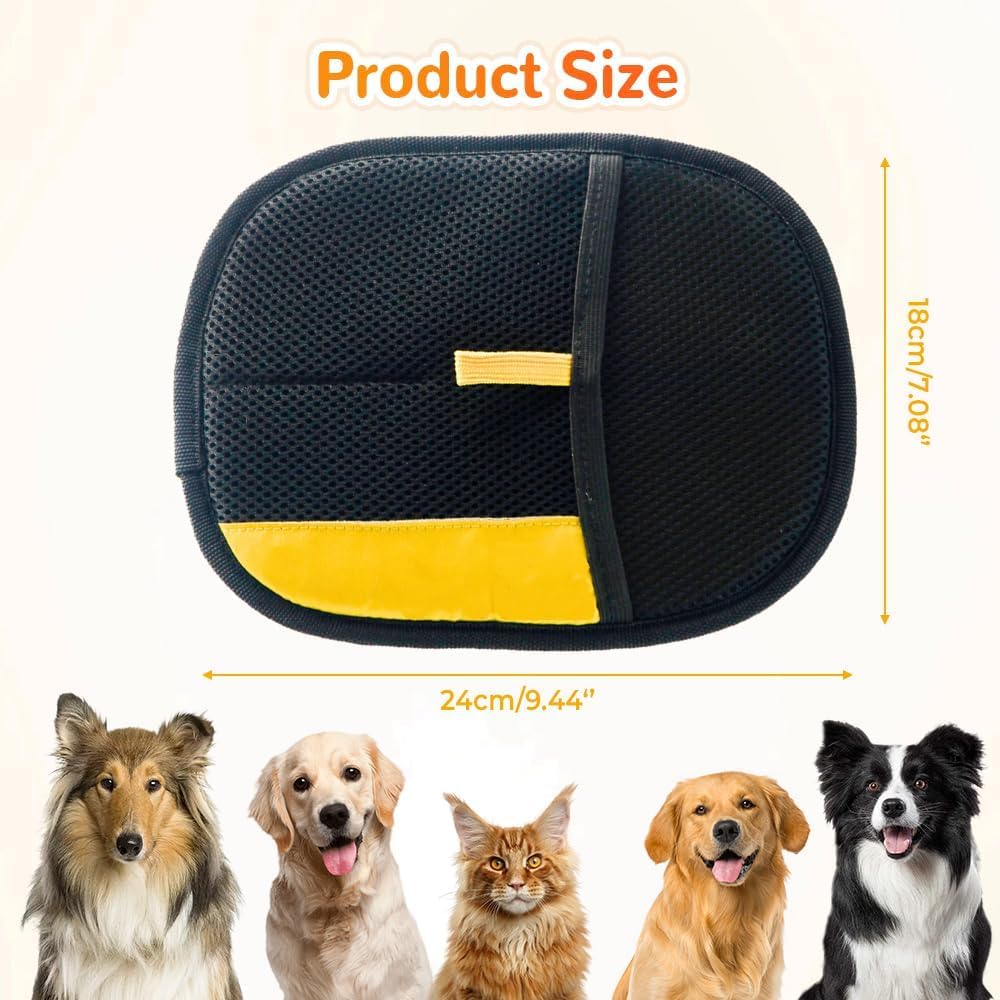 Generic Pet Hair Removal Glove close-up fabric reveals soft mesh material for gentle grooming.