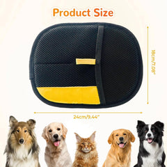 Generic Pet Hair Removal Glove close-up fabric reveals soft mesh material for gentle grooming.