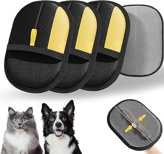 Generic Pet Hair Removal Glove close-up shows soft silicone for gentle fur pickup.