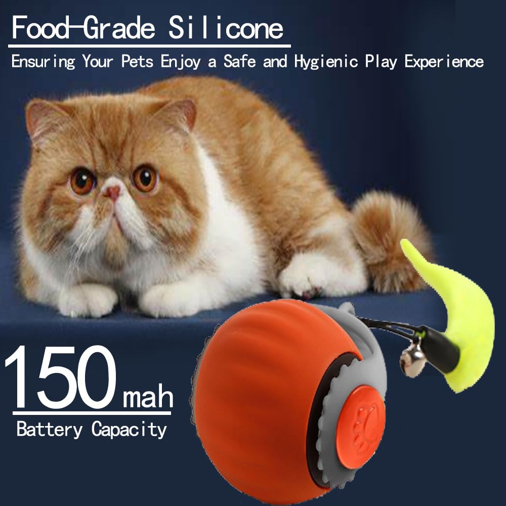 Generic USB-C charging cable with cat ball toy - lifestyle shot for easy recharge.