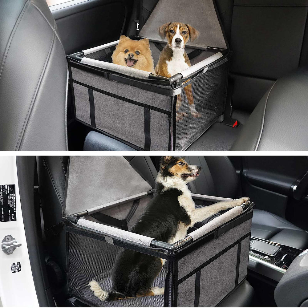 GENORTH dog car seat waterproof material helps keep pets dry during rain or spills.