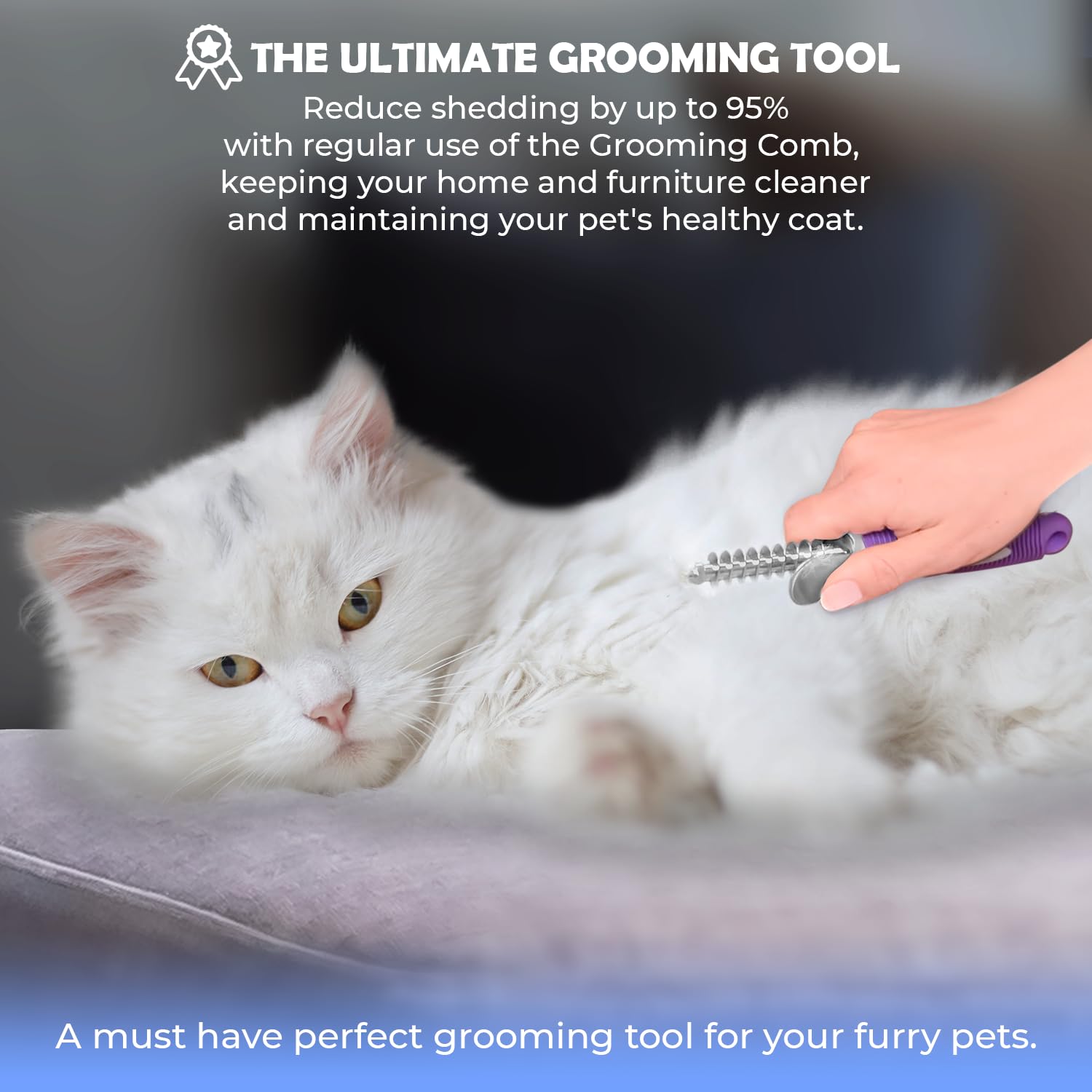 GENPEPADO dogs and cats use the grooming tool for detangling sessions