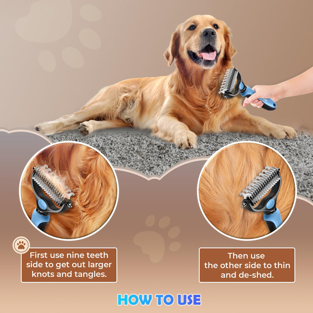 GENPEPADO inner sharp teeth detangle knots smoothly without snagging skin.