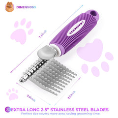 GENPEPADO wide-head brush for mats and fast detangling during grooming
