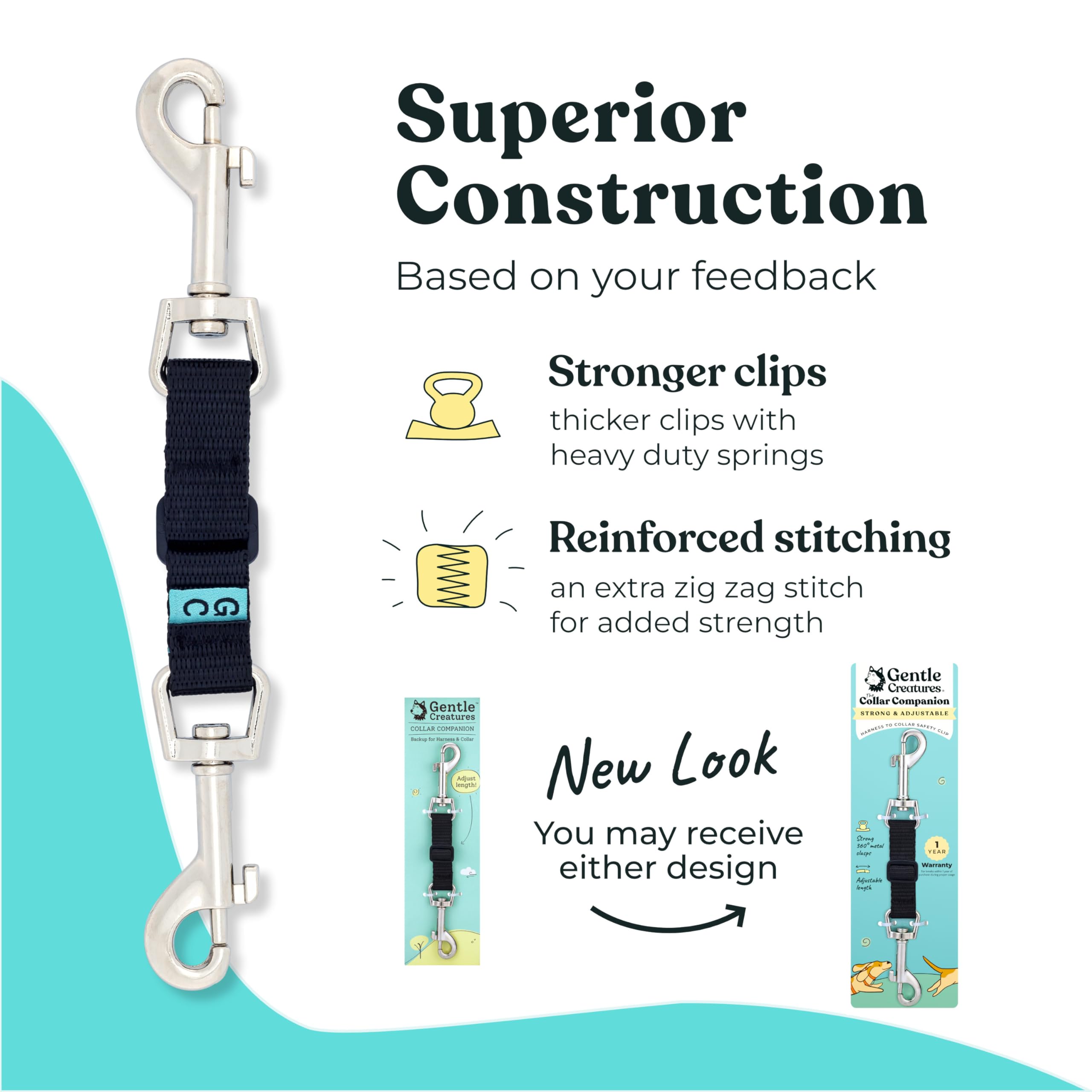 Gentle Creatures Collar Companion double-ended clip for secure attachment