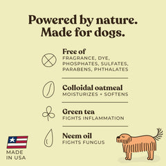 Gentle Creatures leave-in conditioner lotion hand-application demonstrates quick, easy grooming without rinsing.