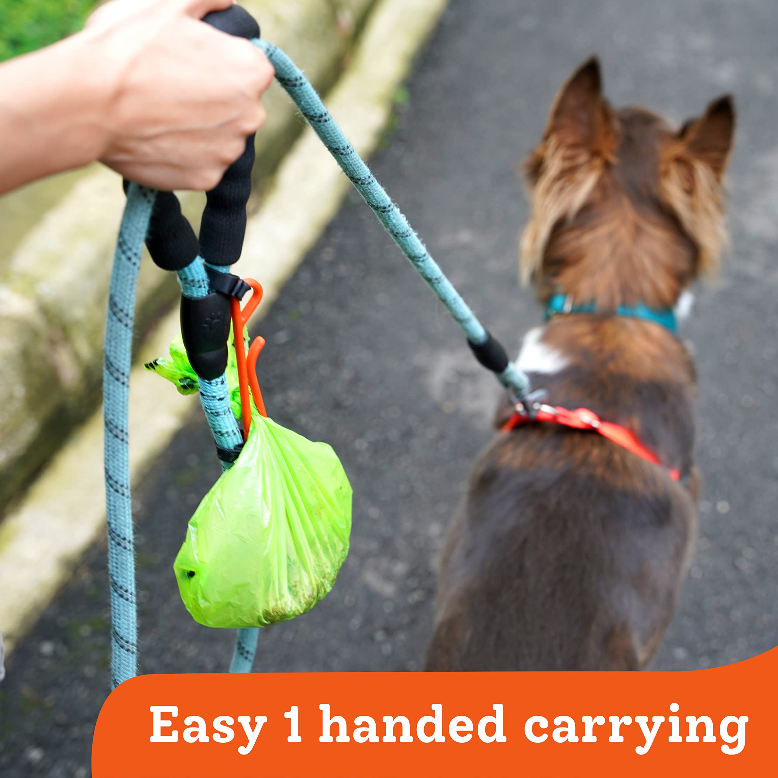 Gentle Creatures Poo Buddy includes zip ties for a secure leash connection.