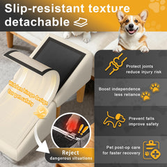 GenxQian dog ramp anti-slip mat provides secure grip for seniors.